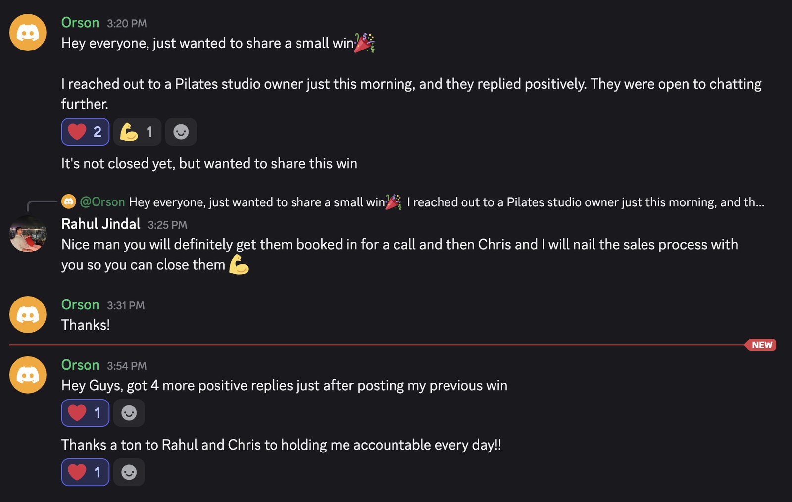 Orson result